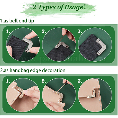 18 комплект 3-х цветной цинковой сплавной декоративной фурнитуры для сумочек&nbsp;FIND-WR0008-42-1