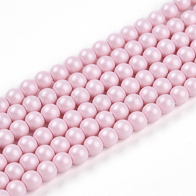 Выпечка из окрашенного перламутрового стекла жемчужные бусинки HY-N002-3mm-B04-1