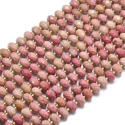 Природные родонит бисер нитей G-P573-A39-01-1