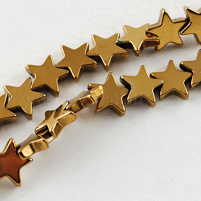 Немагнитные синтетический гематит бисер пряди G-Q887-8x8mm-4-1