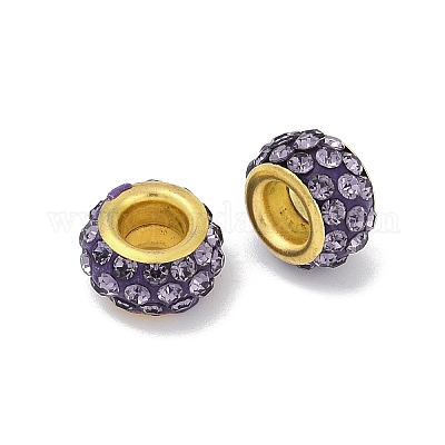 Сплав горный хрусталь глина паве бусины ALRI-D300-04G-13-1