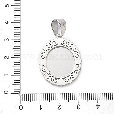 Подвески из хирургической нержавеющей стали 316 со стразами STAS-P412-08P-1