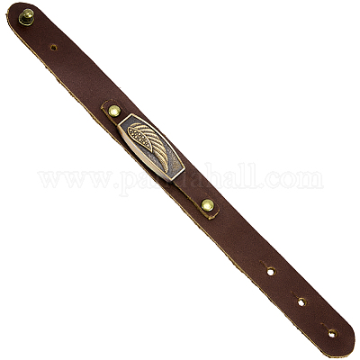 Регулируемые браслеты из воловьей кожи для женщин и мужчин BJEW-WH20012-11AB-1