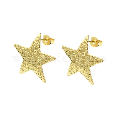 Фурнитура для сережек-гвоздиков из нержавеющей стали 304 STAS-L024-002G-02-1