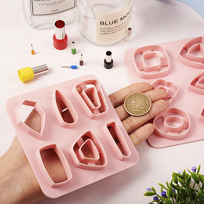 2 шт. 2 инструмента для создания пластилина из АБС-пластика в форме трапеции DIY-TA0005-58-1