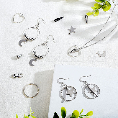 Наборы для самостоятельного изготовления панк-сережек и ожерелий DIY-AR0002-61-1