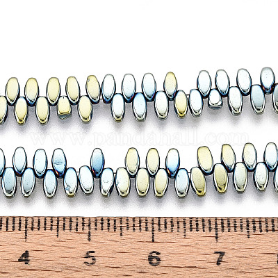 Гальванические нити из синтетических немагнитных гематитовых бусин G-T139-65F-1