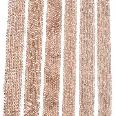 Стеклянные бусины с гальваническим покрытием  EGLA-A044-T4mm-B20-1