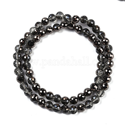 Прозрачные стеклянные бусины гальваническим пряди EGLA-N002-31-H08-1