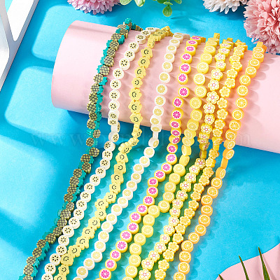 9 нити 9 стиля нити из полимерной глины ручной работы CLAY-TA0001-74-1