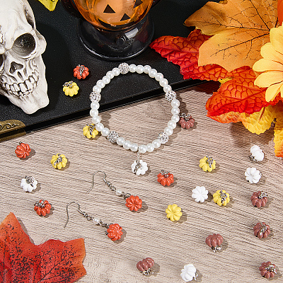 24шт 4 цвета сплава эмаль подвески FIND-SC0011-48-1