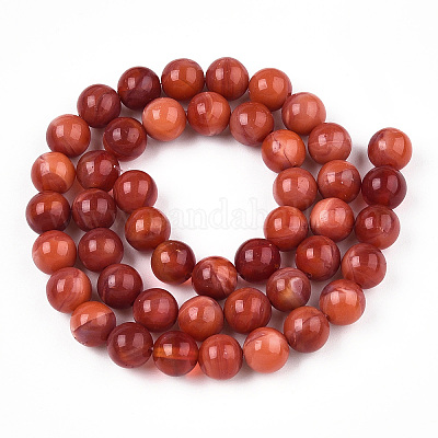 Стекло круглые бусины нити GLAA-M044-01P-1