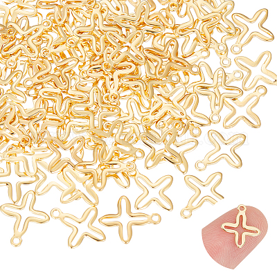 100 шт. 201 нержавеющая сталь миниатюрные крестики-подвески FIND-UN0003-99-1