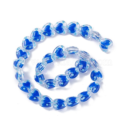 Прозрачные стеклянные бусины LAMP-F029-04C-1