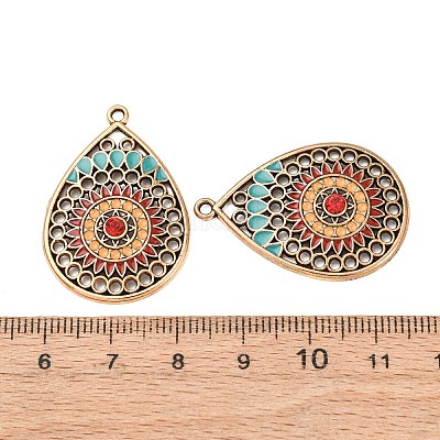 Подвески из эмали и сплава PALLOY-F319-06B-AG-1