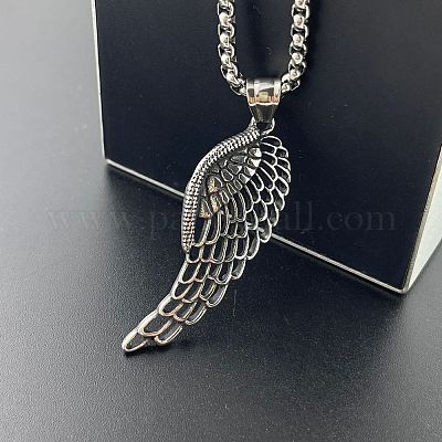 Ожерелья с подвеской в виде ангельских крыльев в стиле панк HC8287-1