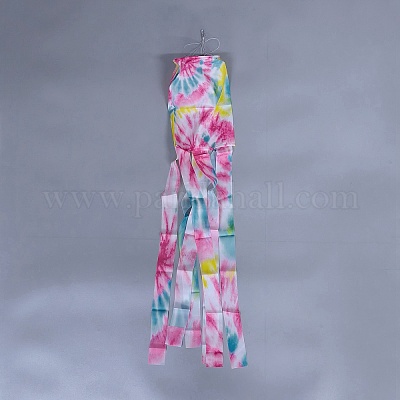 Стример из полиэстера с рыбой и флагом AJEW-WH20001-20-1