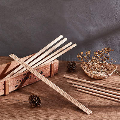 3-8mm Round Wooden Stick DIY Handmade Wood Sticks Crafts Durable