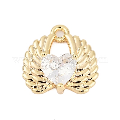 Латунные микро проложить кубического циркония подвески ZIRC-P122-01B-G01-1