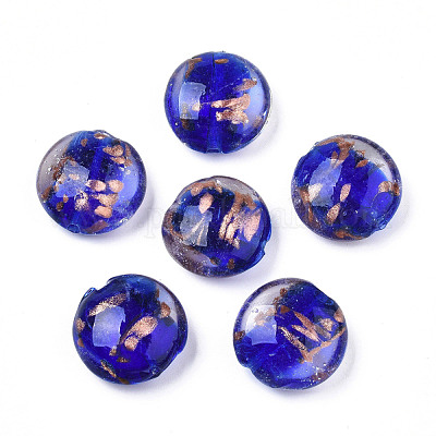 Бусины ручной работы бусины золотого песка LAMP-N031-01-03-1