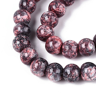 Выпечка краска бисер пряди DGLA-N016-6mm-04-1