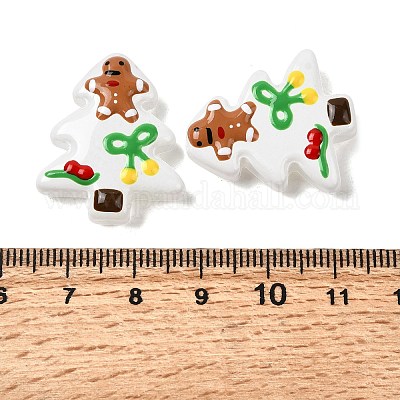 Бусины лэмпворк ручной работы новогодняя тема LAMP-I027-07Z-1