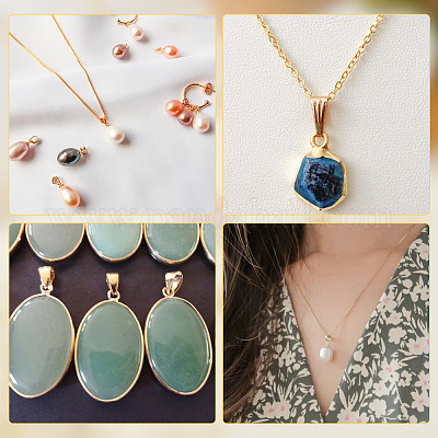 60 шт. 6 стиля латунных защелкивающихся дужек KK-AR0003-44-1