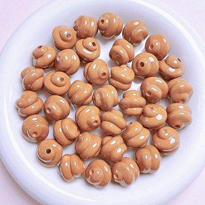 Непрозрачные акриловые бусины OACR-H034-39M-1