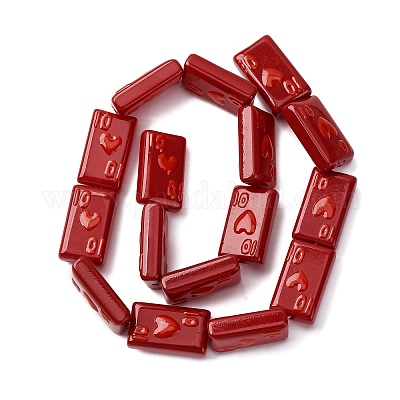 Бусины из стеклянной эмали LAMP-Q045-07E-1