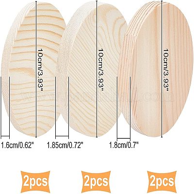 Wholesale OLYCRAFT 3Pcs Round Wooden Plaque Unfinished Pine Wood Circle  Plaque Thick Wood Base Blank Wooden Discs for Crafts Engraving Carving  Painting - 3 Styles 