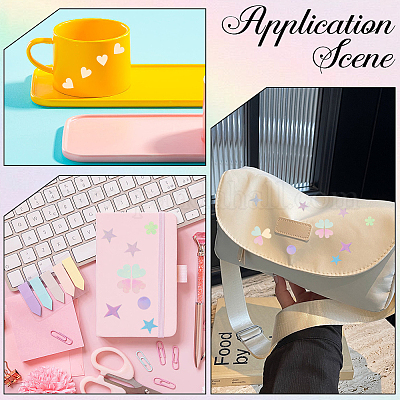 Лазерные наклейки для домашних животных из пластика DIY-CP0011-62B-1