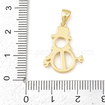 Рождественские латунные подвески KK-K411-01G-1