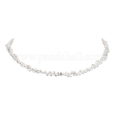 Ожерелья из синтетических немагнитных гематитовых бусин с гальваническим покрытием NJEW-JN05087-1