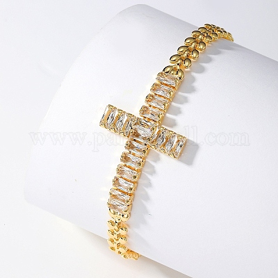 Элегантные латунные браслеты-цепочки в европейском и американском стиле с листьями CY4061-1-1