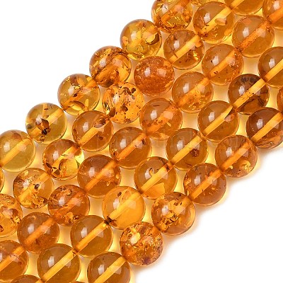 Янтарные шарики нити G-L095-B01-8mm-02-1