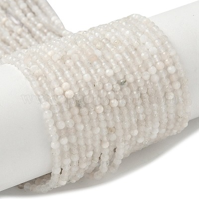 Натуральный лунный камень бисер нитей G-C201-B06-3mm-1