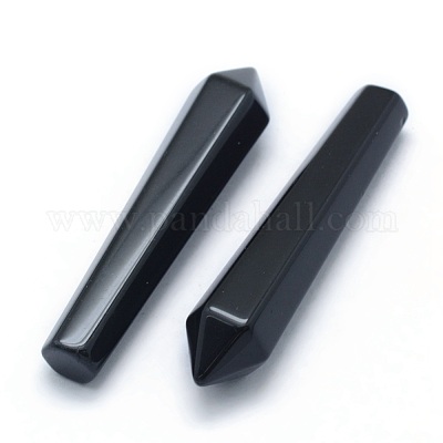 Натуральный бисер из обсидиана G-P393-M04-1