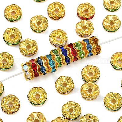 Латунь марки А горный хрусталь Spacer бисер RSB030NFG-1