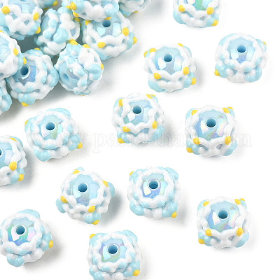 Непрозрачные акриловые бусины SACR-YW0002-78B-04-1