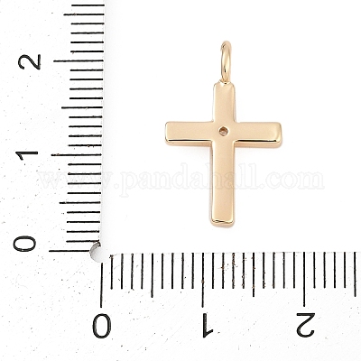 Подвески из латуни с прозрачным фианитом&nbsp;LS-KK-Q096-07B-G-1