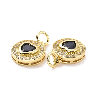 Латунные микро проложить кубического циркония подвески ZIRC-A023-07LG-1