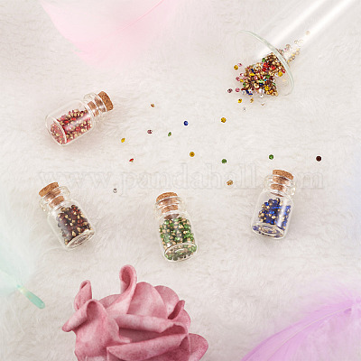 Около 5500 шт. 11-х цветных стеклянных заостренных стразов RGLA-FW0001-04-1