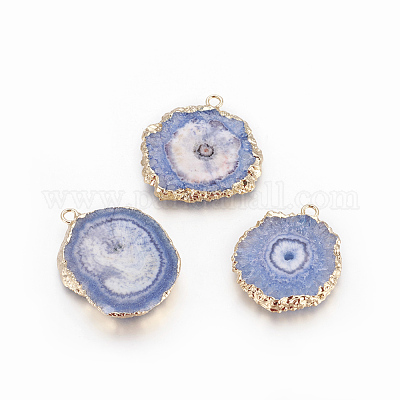 Подвески из натурального окрашенного кварца G-P399-B08-1