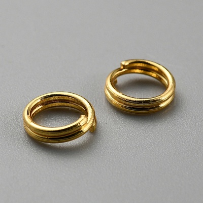 50 шт. латунные разрезные кольца FIND-WH0152-350B-1