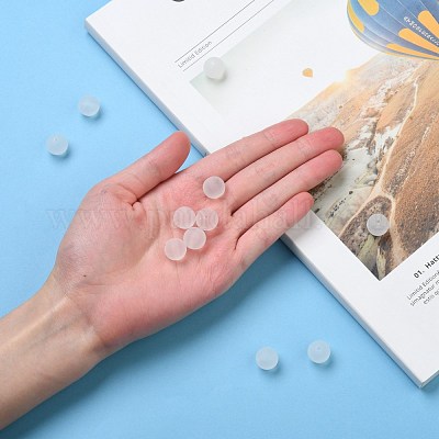 Прозрачные акриловый шар бисером FACR-R021-12mm-16-1