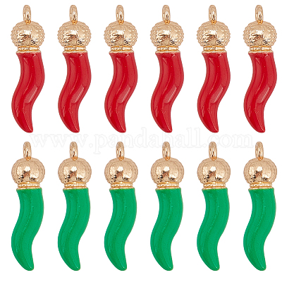 20 шт. 2 цвета непрозрачные подвески из смолы RESI-SC0006-21-1