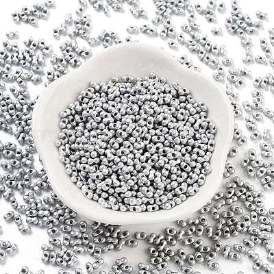 Выпечка краска стеклянные бусины SEED-A033-04L-1