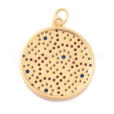 Кулоны из экологически чистой латуни с микропаве и кубическим цирконием KK-K268-34G-1