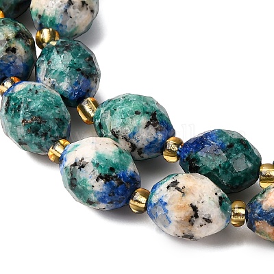 Нити бусин из натуральной кунжутной яшмы G-D305-B02-03-1