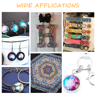 Кабошоны из стекла GLAA-WH0022-64B-1